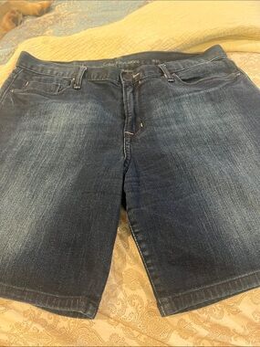 Calvin Klein Jeans ladies indigo wash denim shorts size 31